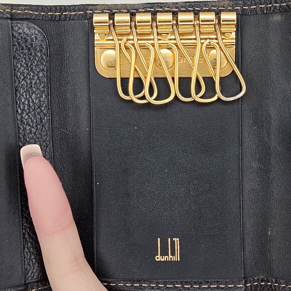 Dunhill Black Leather Key Case - Picture 8 of 8